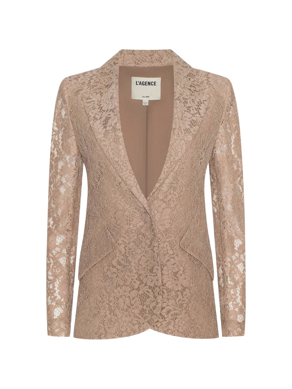 L'Agence lace chamberlain blazer - Neutrals
