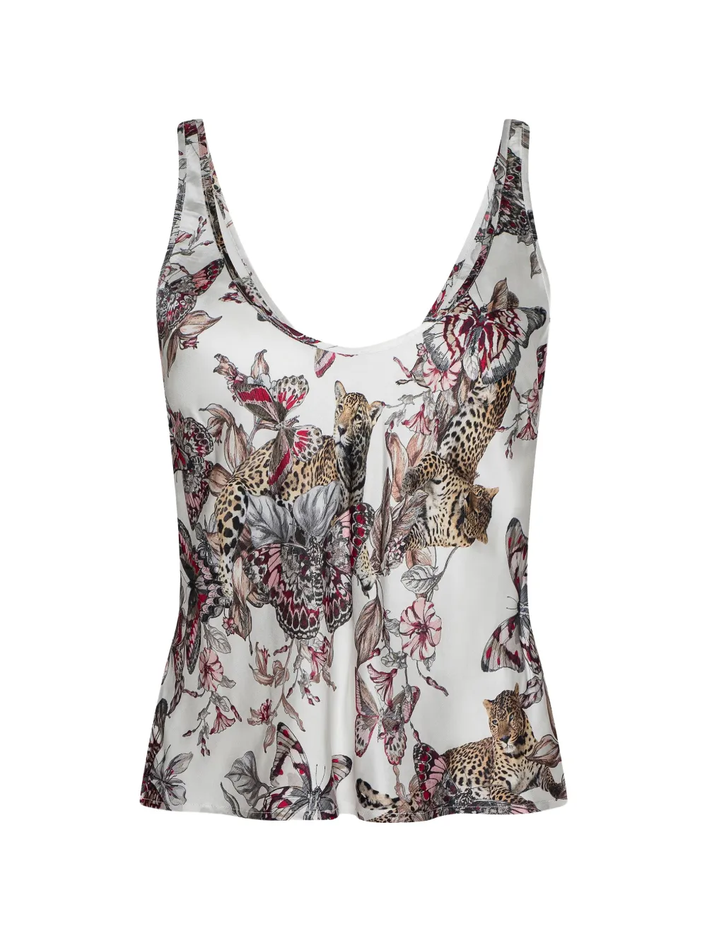 L'Agence Eddie floral-print top - Bianco