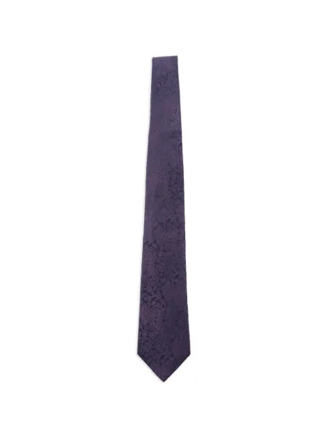 ETRO corbata de seda con motivo de cachemira en jacquard