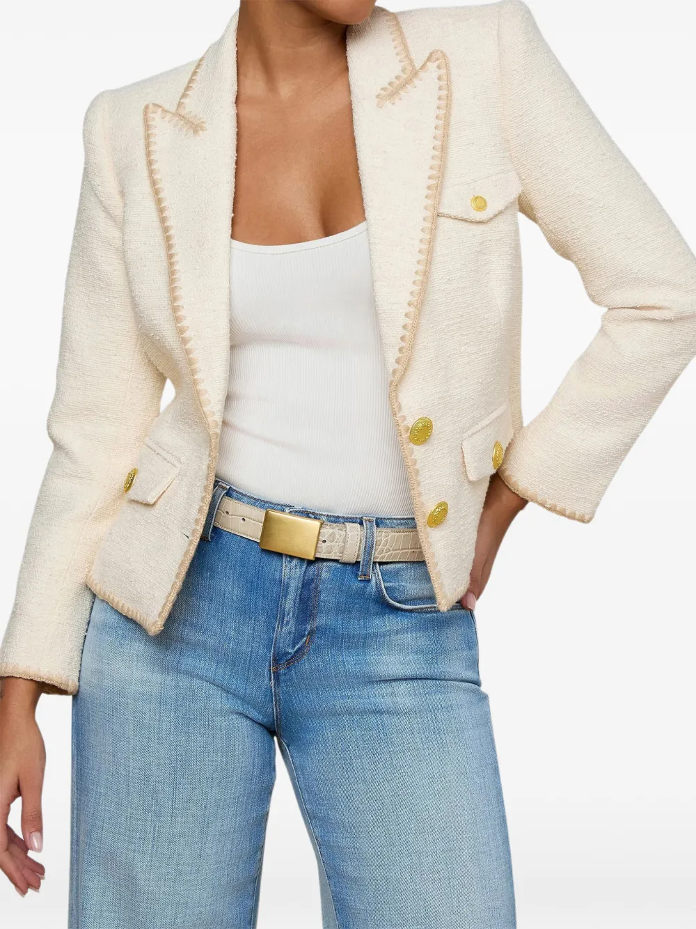  L'agence Wylla Structured Blazer - Neutrals 