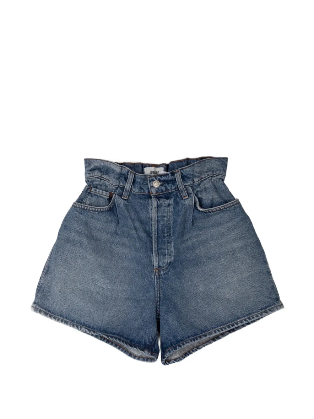 AGOLDE Lyonne high-waisted shorts - Blu