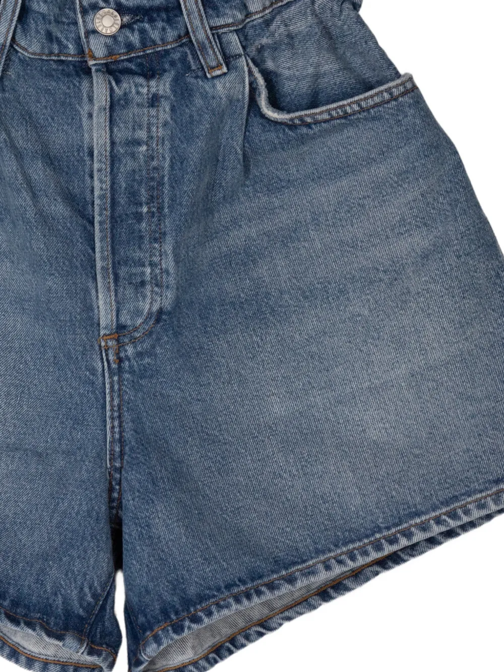 AGOLDE Lyonne high waist shorts Blauw