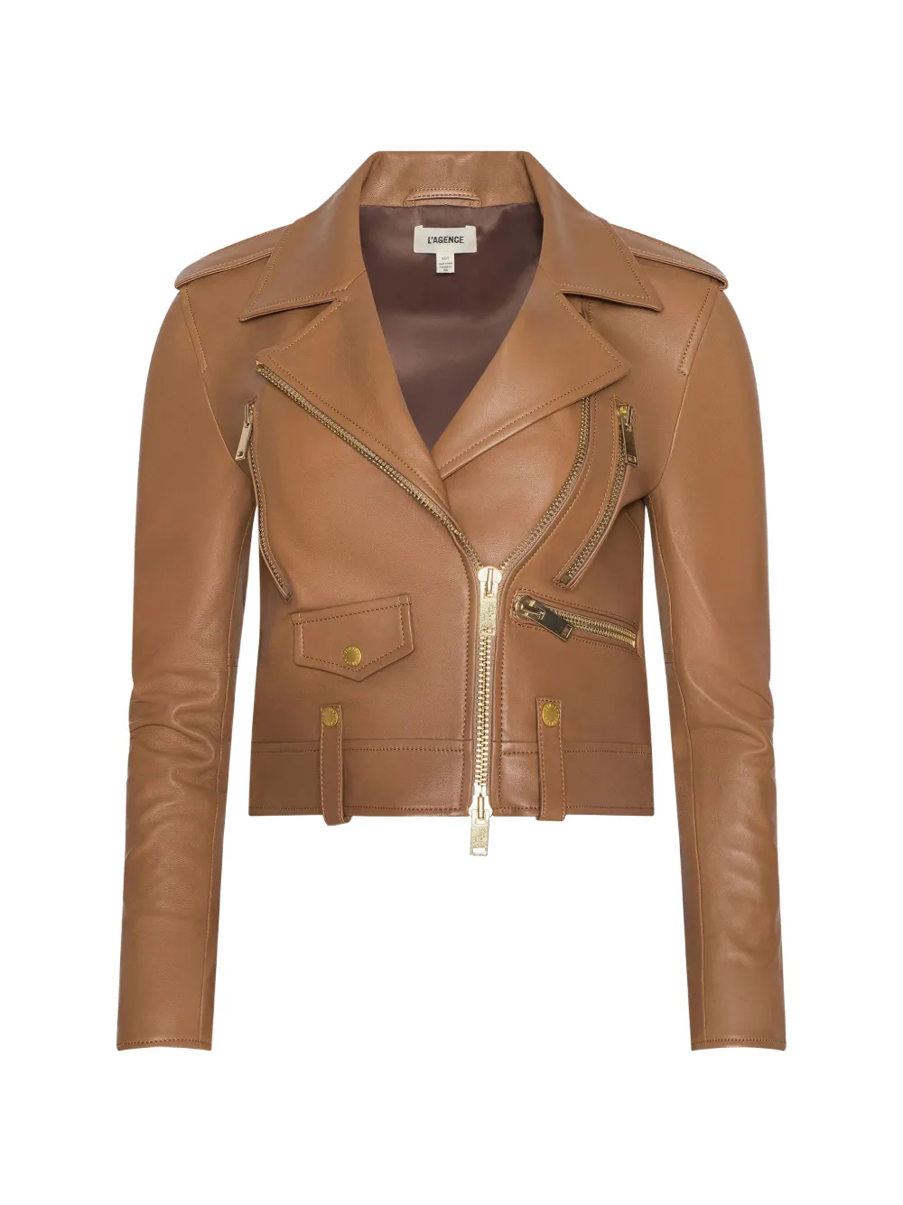 L'Agence Blakely biker jacket - Marrone