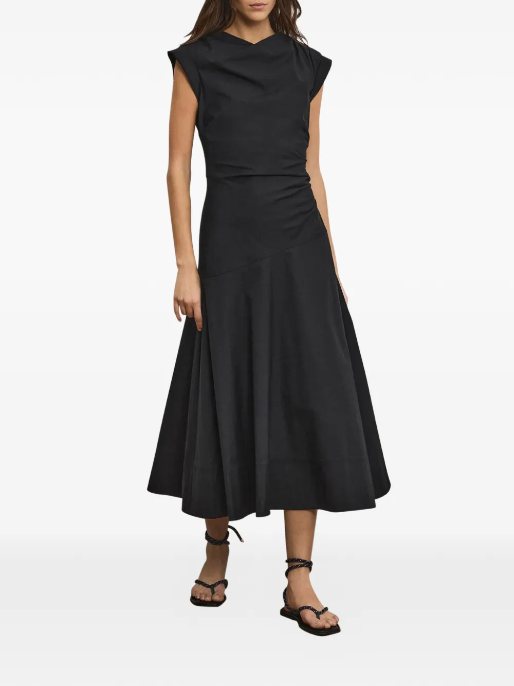  Veronica Beard Lisette Midi Dress - Black 
