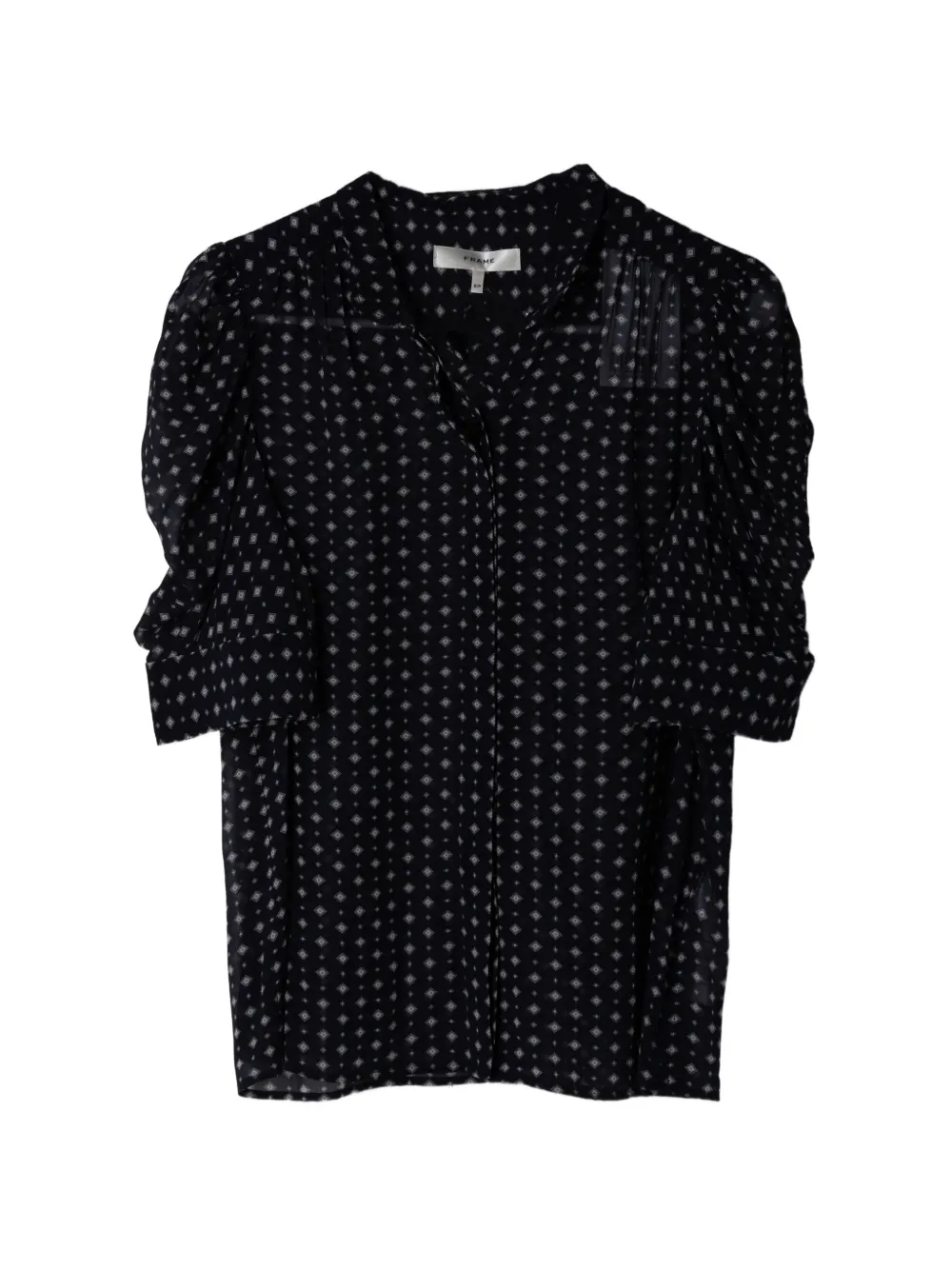 FRAME tie print top - Blu