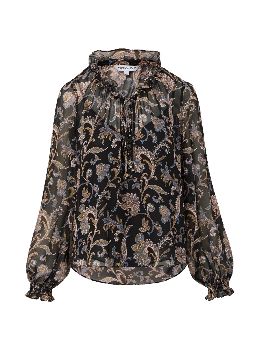 Veronica Beard Hickory ruffled blouse - Nero