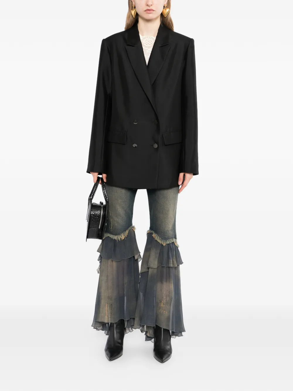 Cynthia Rowley The Breakers blazer Zwart