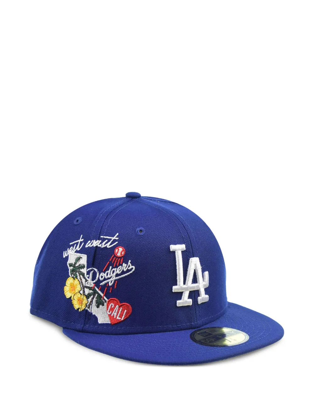 NEW ERA CAP Los Angeles Dodgers City cluster-patch baseball cap - Blu