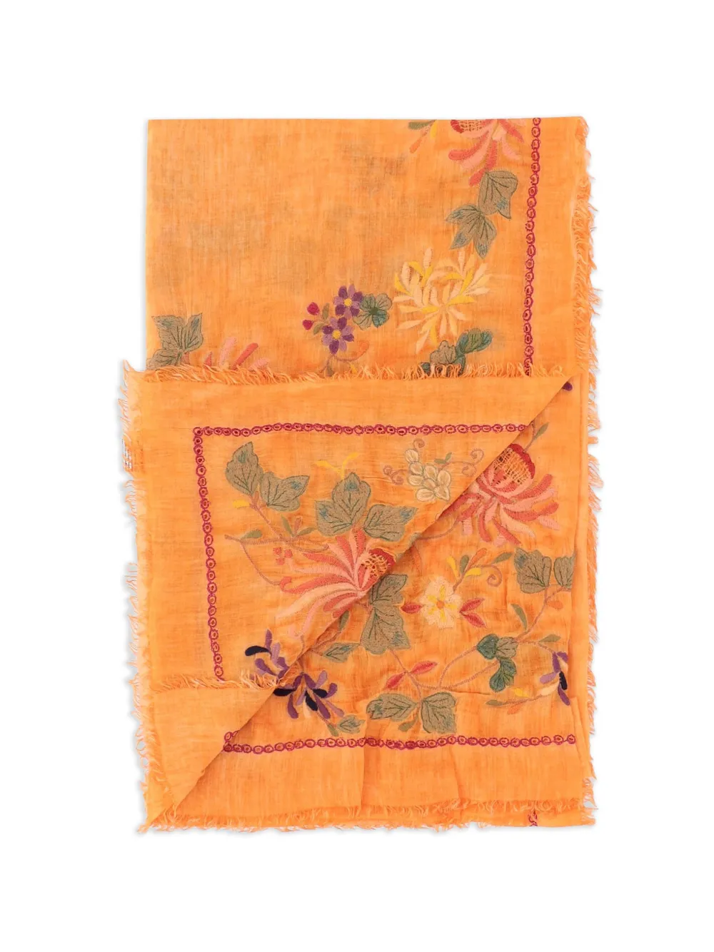 Gerbera Floral-Print Scarf