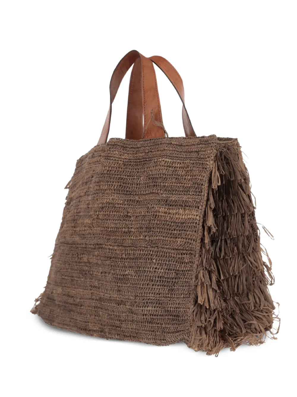  Ibeliv Onja Raffia Tote Bag - Brown 