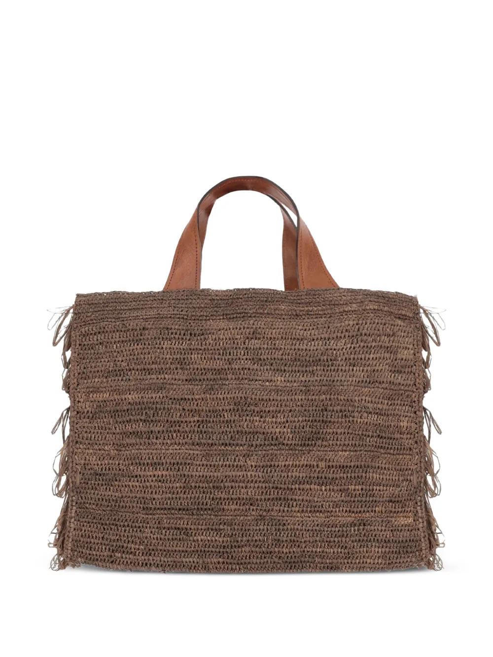  Ibeliv Onja Raffia Tote Bag - Brown 