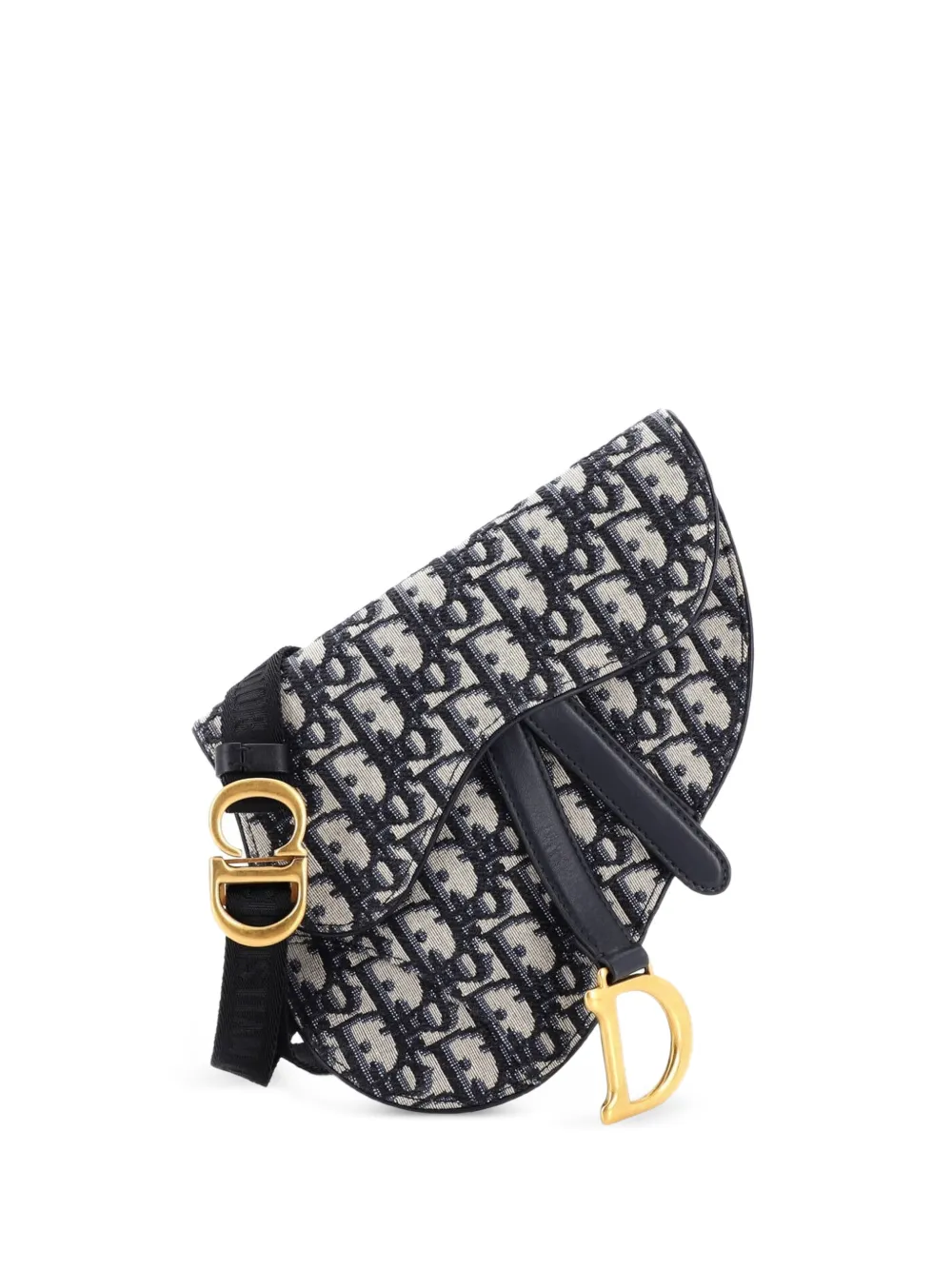 Christian Dior Pre-Owned Saddle Oblique Canvas belt bag - Blu