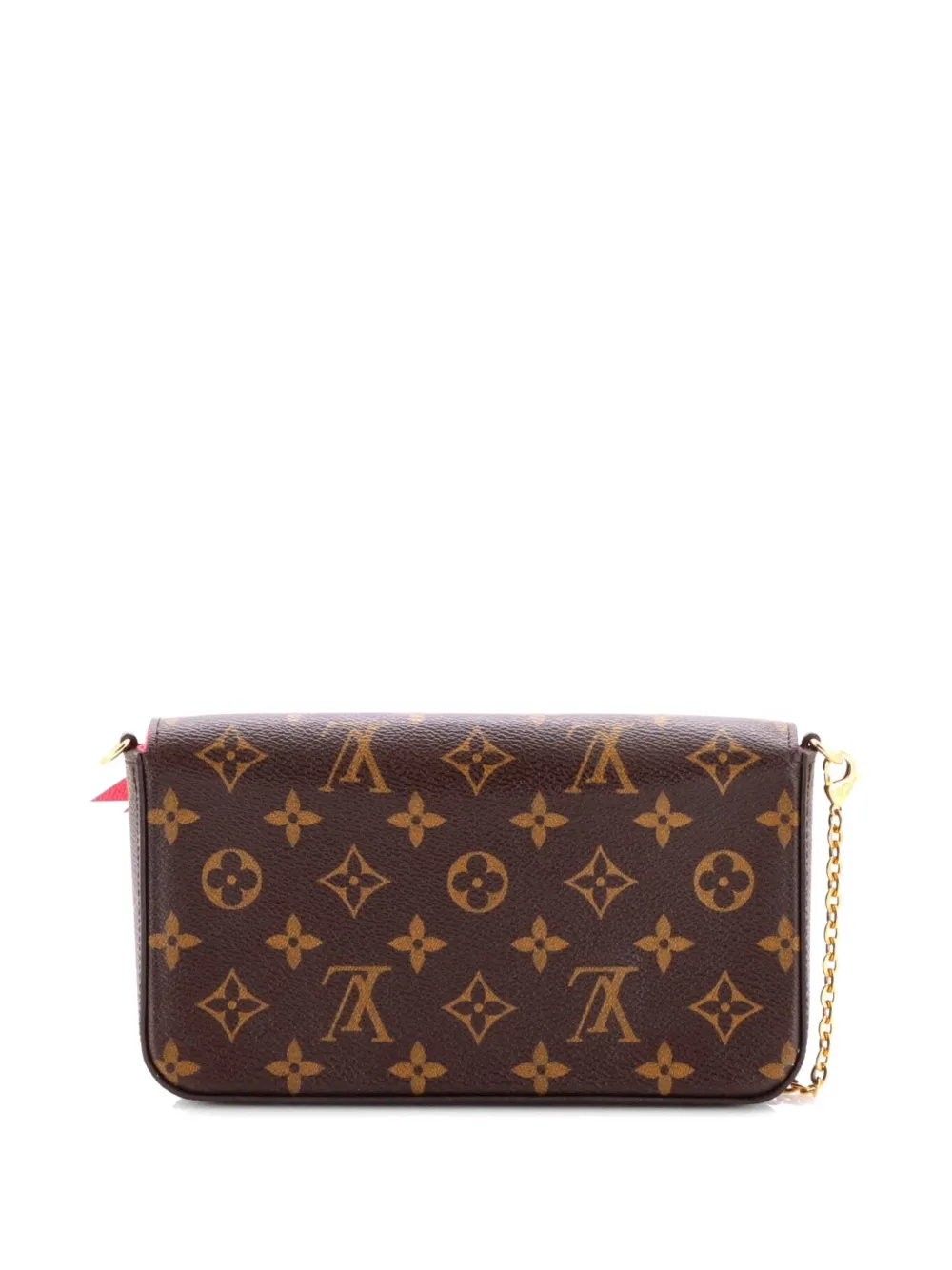  Louis Vuitton Pre-owned Felicie Pochette Limited Edition Vivienne Xmas Monogram Canvas Crossbody Bag - Brown 
