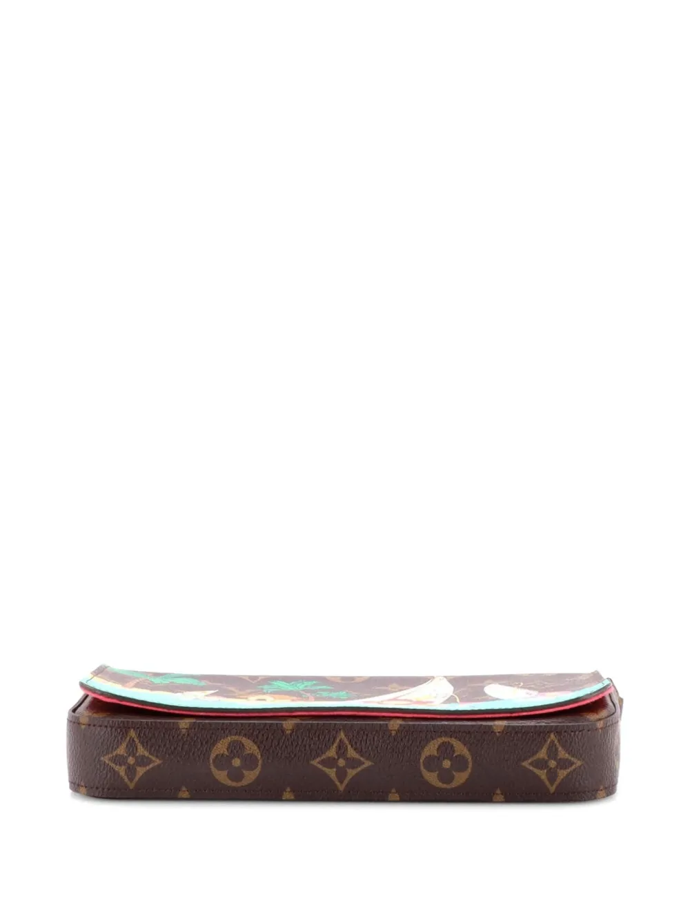  Louis Vuitton Pre-owned Felicie Pochette Limited Edition Vivienne Xmas Monogram Canvas Crossbody Bag - Brown 