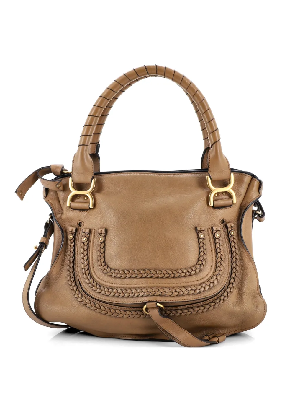 Chloé Pre-Owned Marcie Leather Medium satchel - Marrone