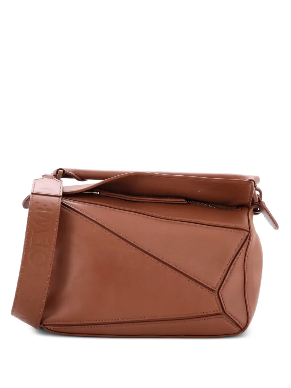 Loewe Pre-Owned Monochrome Puzzle Edge Bag Leather Small crossbody bag - Brown