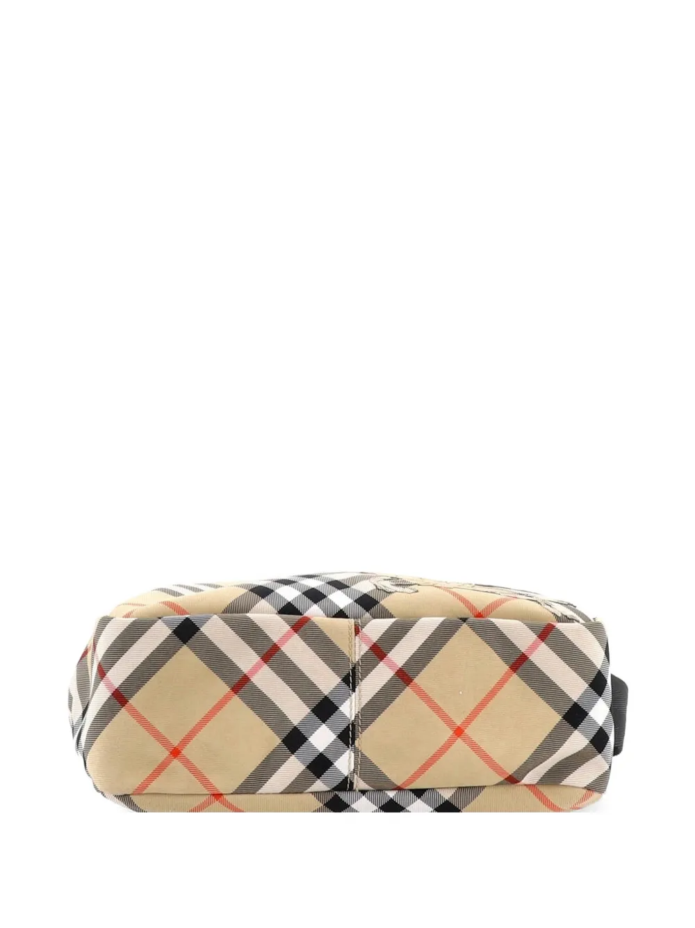 Camera Vintage Check Nylon Crossbody Bag