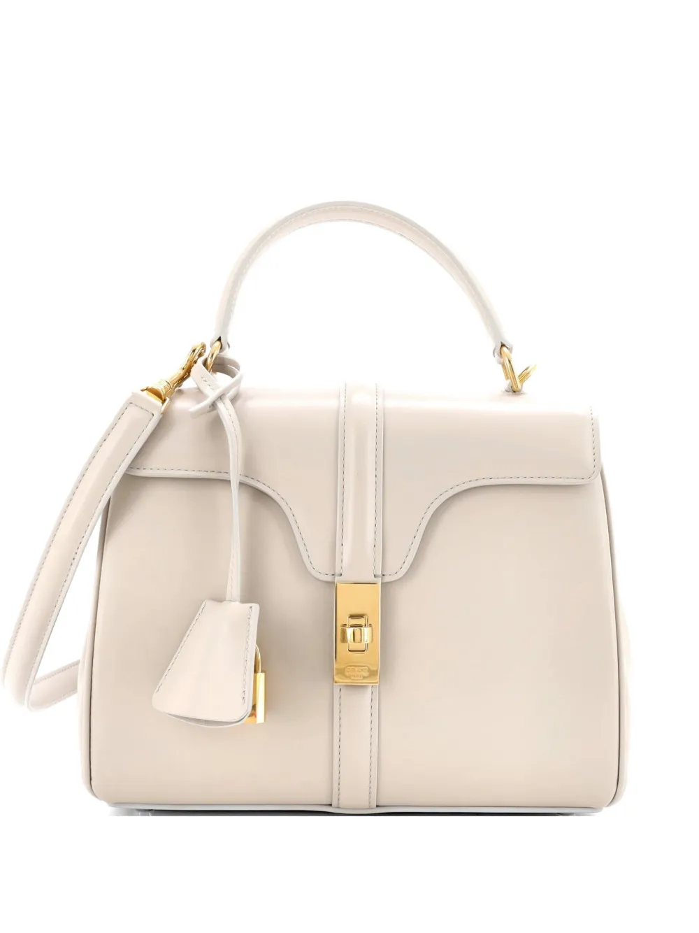 Celine Pre-Owned 16 Top Handle Bag Smooth Calfskin Small satchel - Neutrals