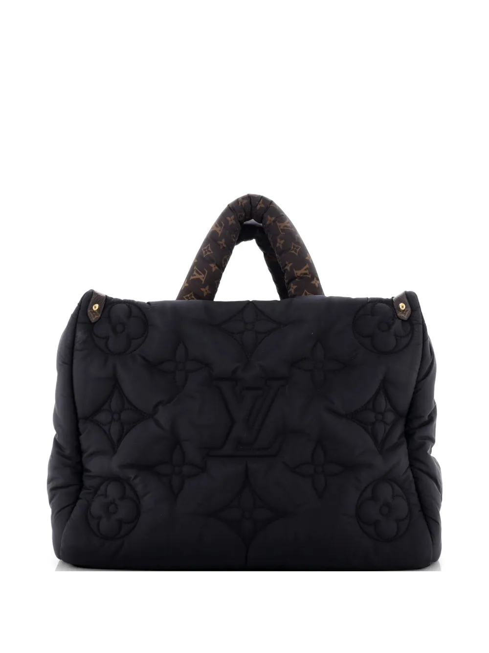 Louis Vuitton Pre-Owned Pillow OnTheGo Tote Monogram Quilted Econyl Nylon MM satchel - Nero