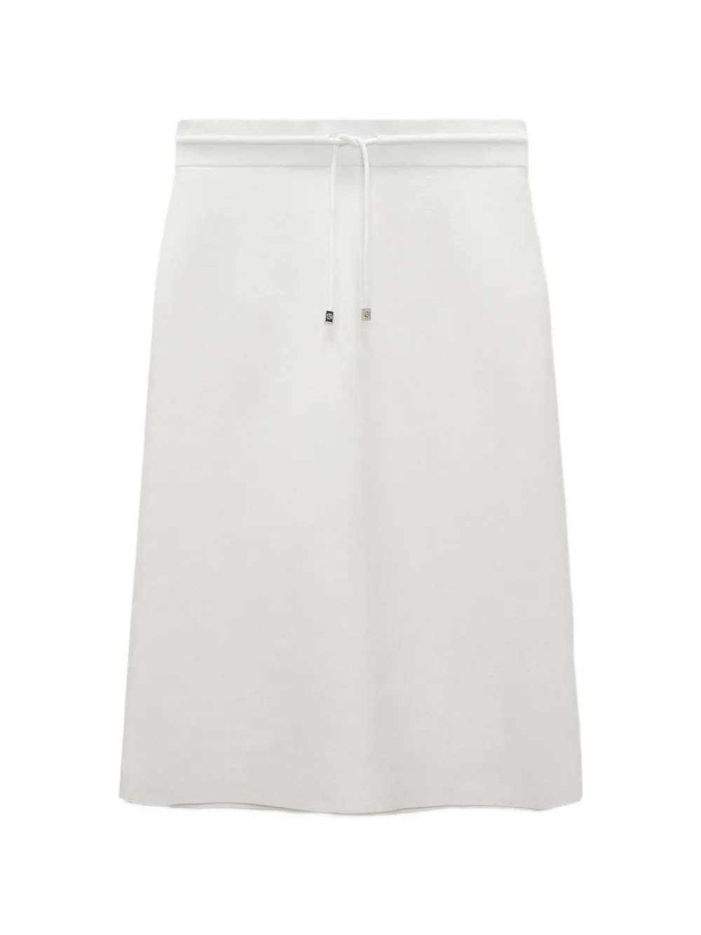 Dorothee Schumacher drawstring knitted skirt - Bianco