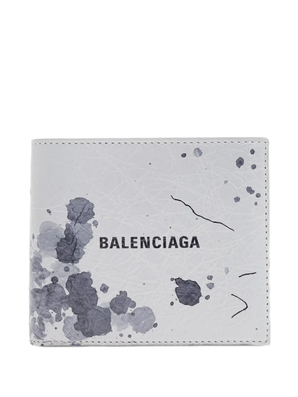 Balenciaga logo-print wallet - Grigio