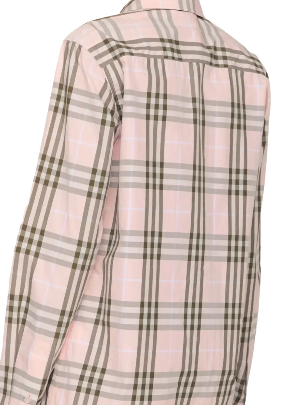  Burberry Checked-pattern Shirt - Pink 