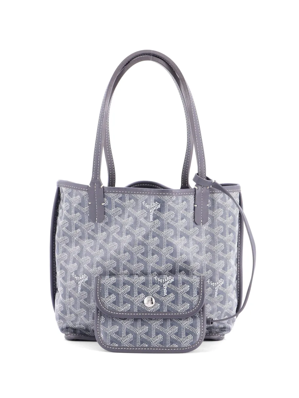 Goyard Pre-Owned Anjou Reversible Tote Coated Canvas Mini satchel - Grigio