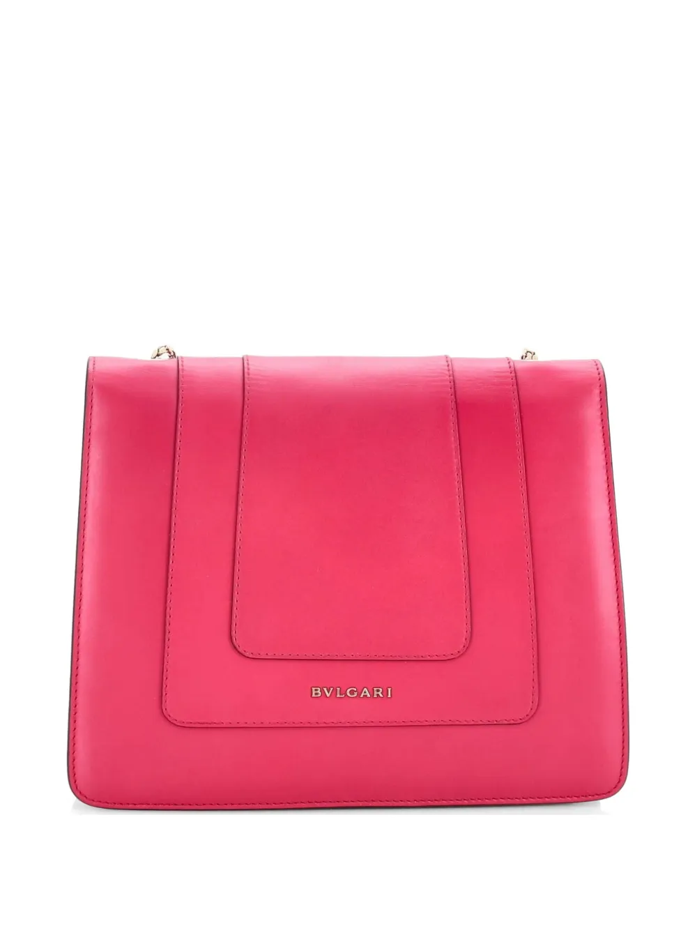  Bvlgari Pre-owned Serpenti Forever Square Leather Medium Shoulder Bag - Pink 