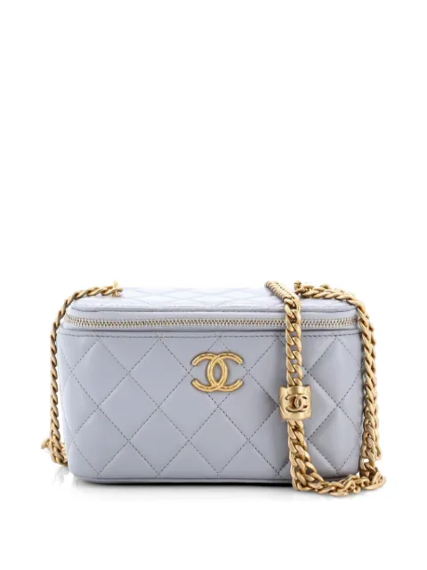 CHANEL Pre-Owned All Slide Long Vanity Case with Chain Quilted Lambskin Small crossbody bag