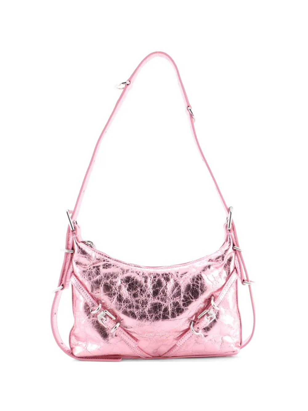 Givenchy Pre-Owned Voyou Metallic Leather Mini shoulder bag - Rosa