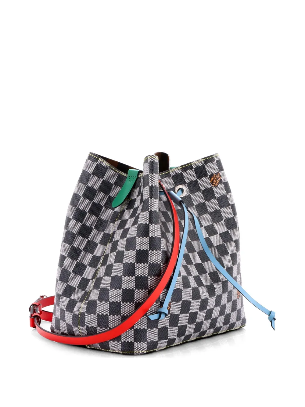 Neonoe Handbag Limited Edition Colored Damier Mm Bucket Bag
