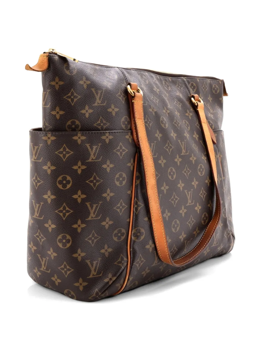 Pre-owned Louis Vuitton Totally Handbag Monogram Canvas Gm Shoulder Bag In Brown