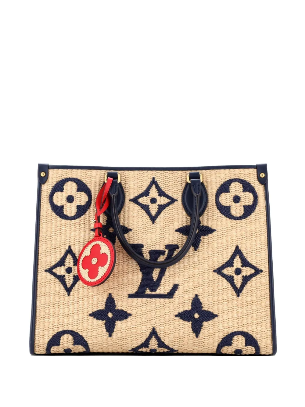 Louis Vuitton Pre-Owned OnTheGo Tote Monogram Giant Raffia MM shoulder bag - Blue