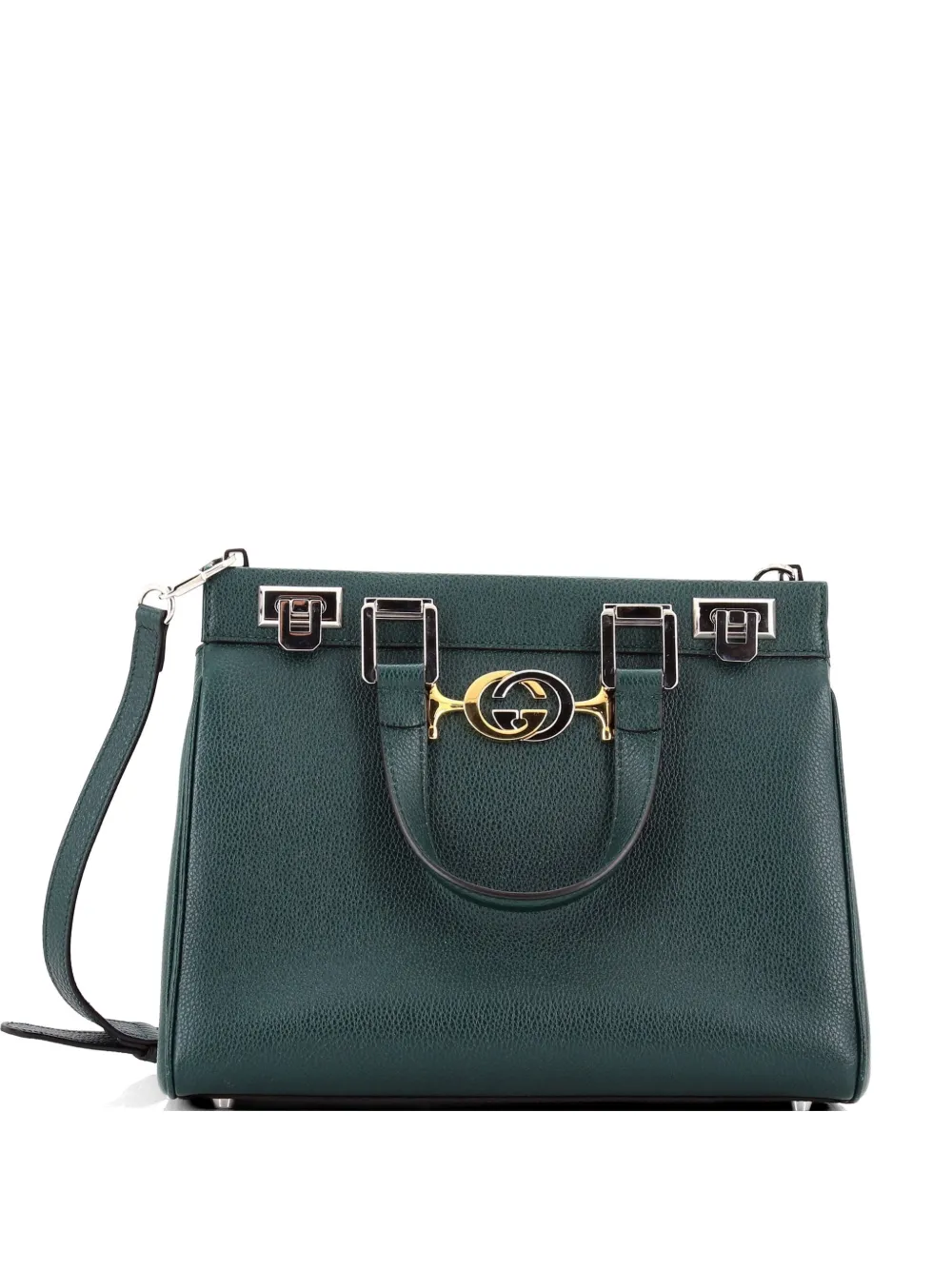 Gucci Pre-Owned Zumi Top Handle Bag Leather Small satchel - Verde