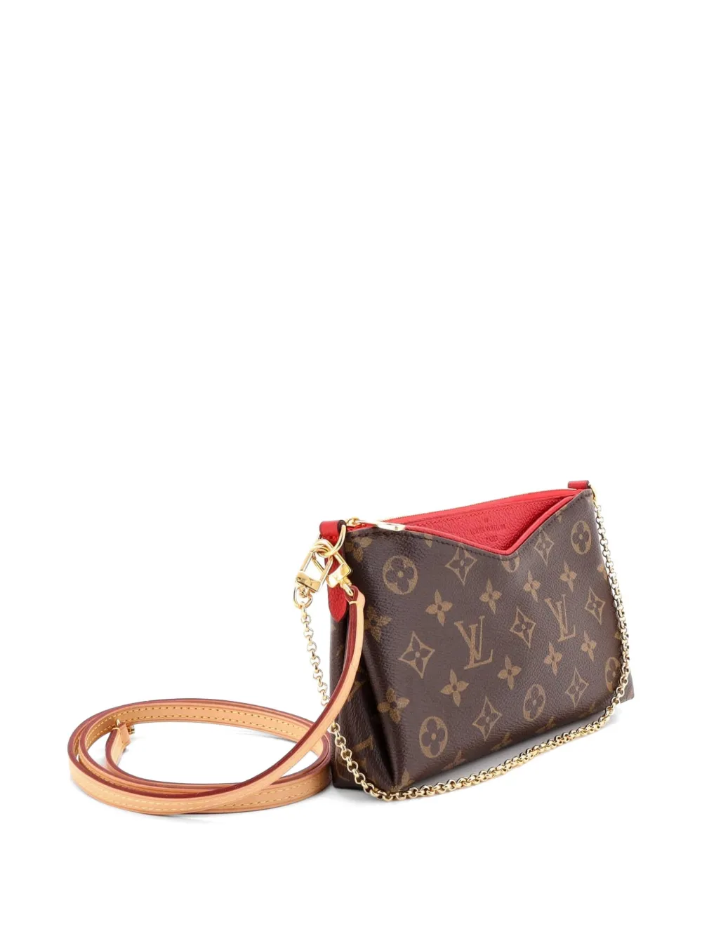 Pallas Monogram Canvas With Leather Clutch Bag