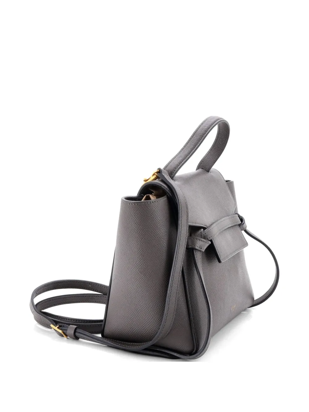 CELINE ベルトバッグ ナノ グレー Celine Pre-Owned ベルトバッグ テクスチャードレザー ナノ ショルダー