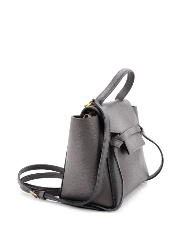 Celine Pre-Owned ベルトバッグ テクスチャードレザー ナノ ショルダー