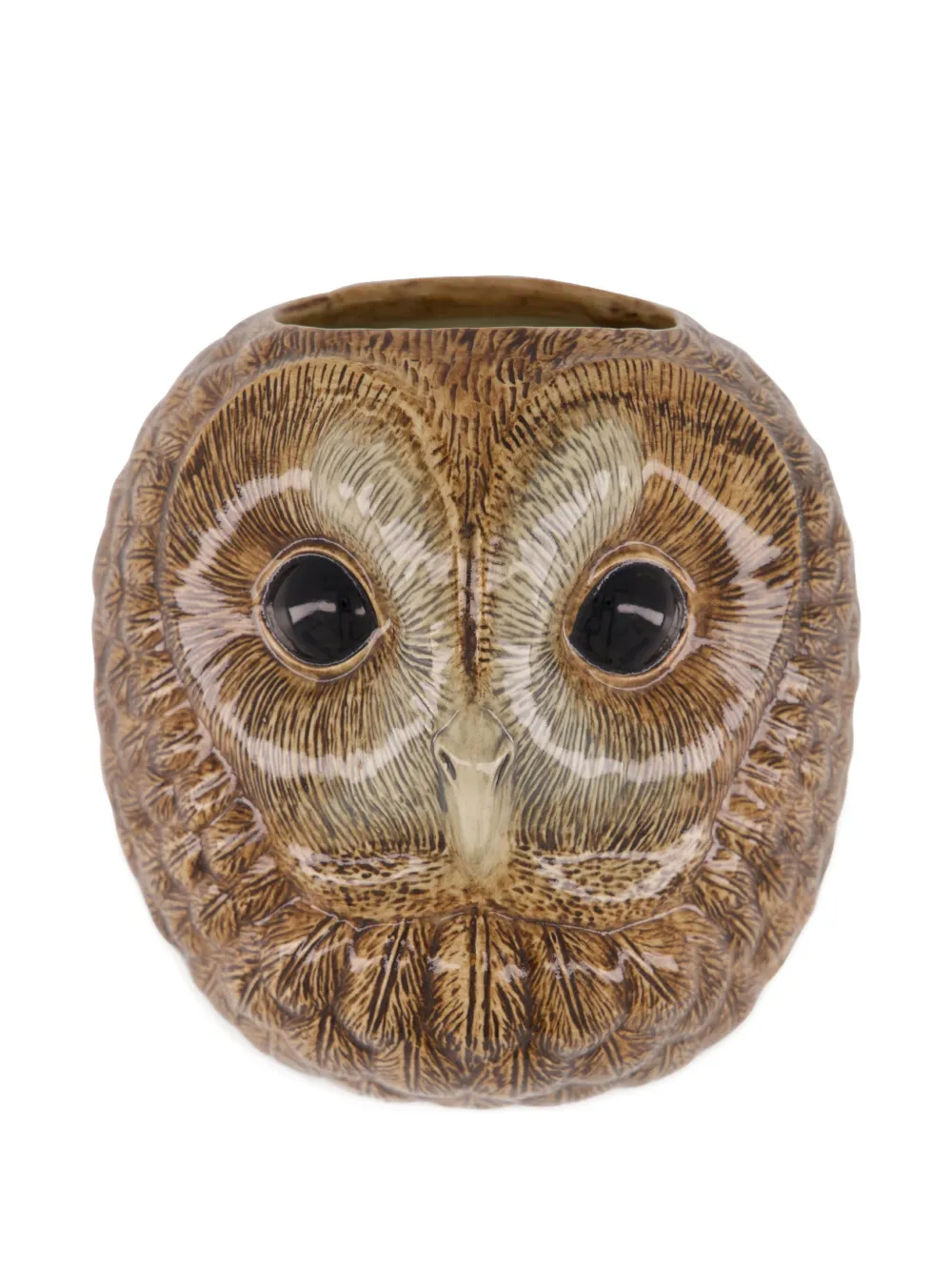 Quail Ceramics Tawny Wandvase im Eulendesign - Braun