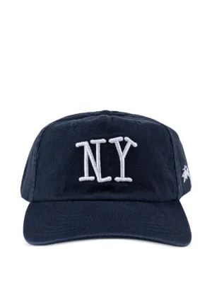 Stüssy New York Chapter Embroidered Cap | Blue | FARFETCH