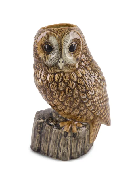 Quail Ceramics jarrón en forma de lechuza