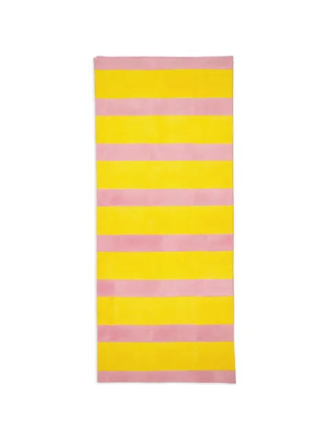 Les-Ottomans stribet borddug med bloktryk