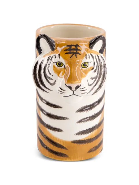 Quail Ceramics tiger utensil pot