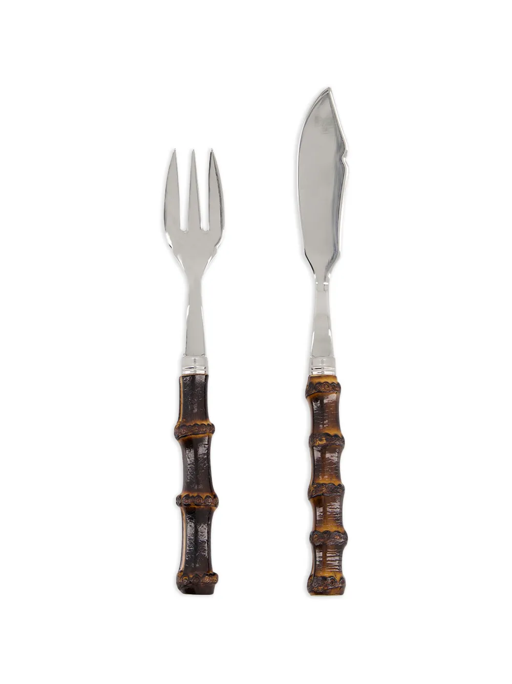 Sabre Jewelry bamboo fish set - Braun