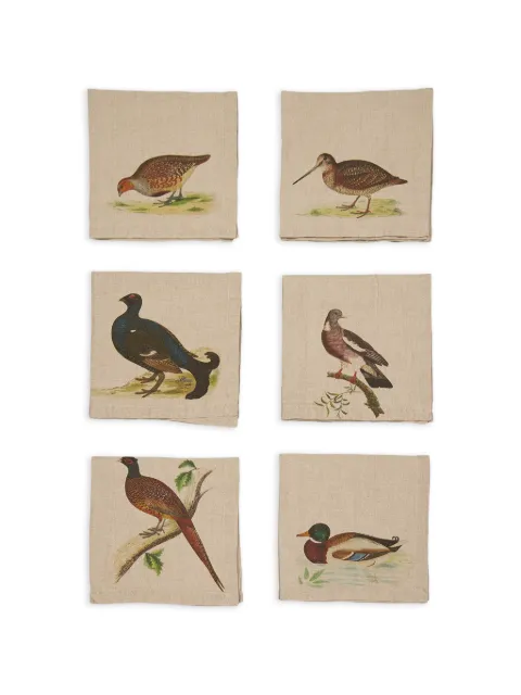 LINORICCI bird print napkins