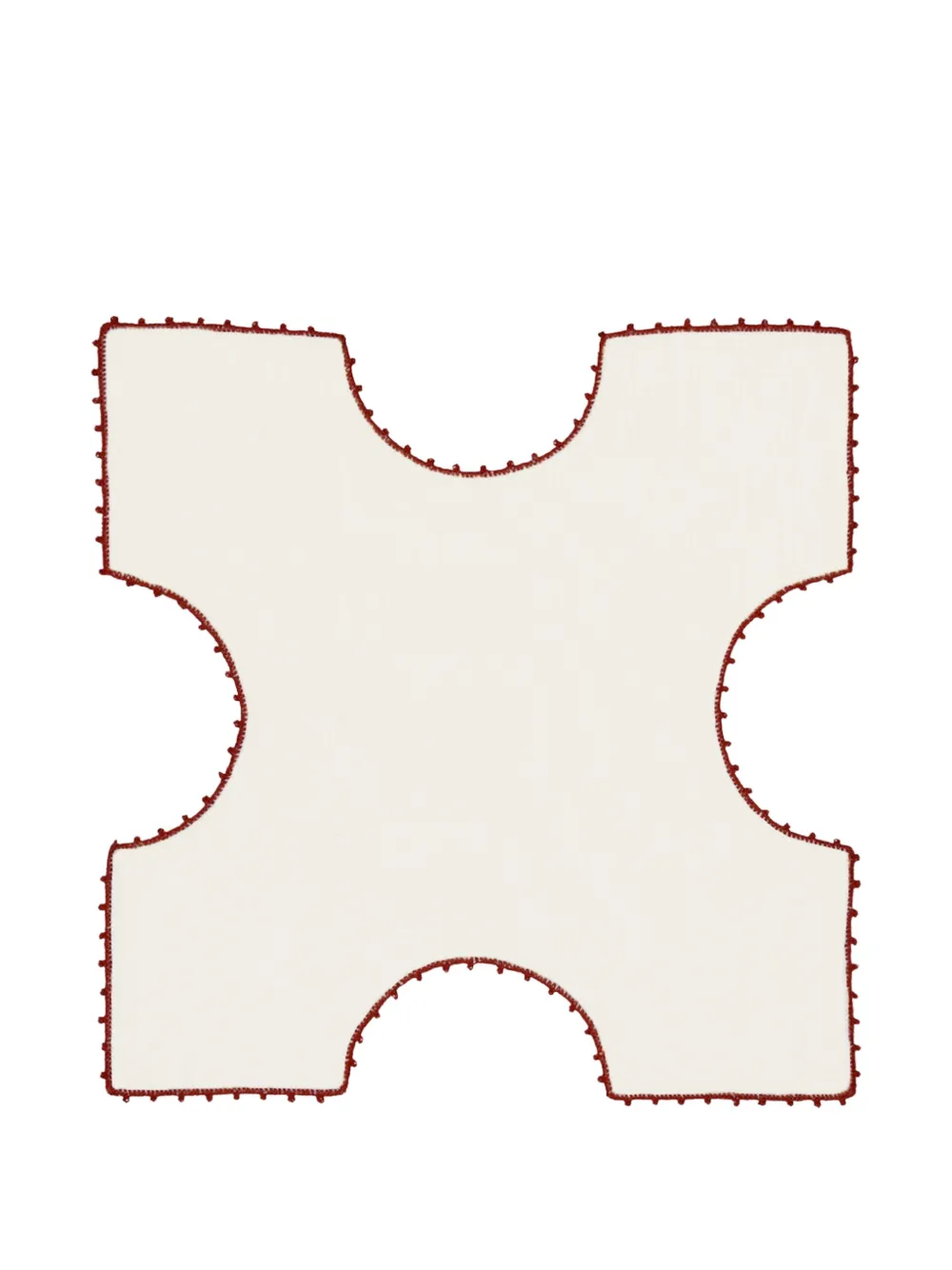 HOUSE OF CAPRICORN Teresa hand-embroidered cloth - Nude