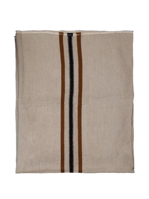 LIBECO Foundry stripe-detail throw