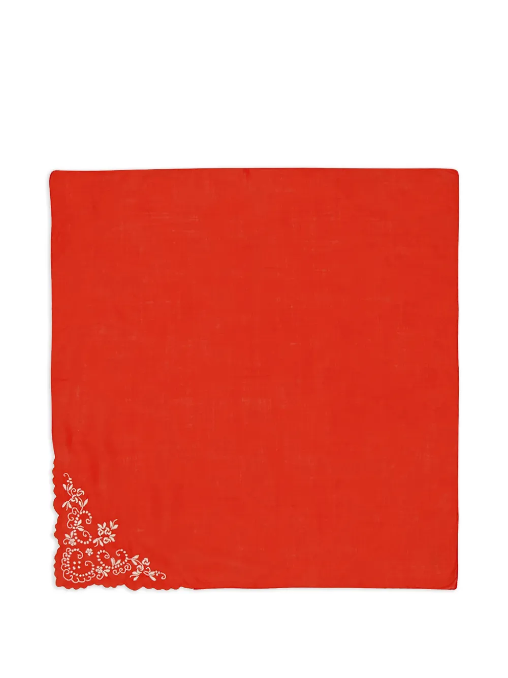 HOUSE OF CAPRICORN Santana Serviette mit Handstickerei - Rot