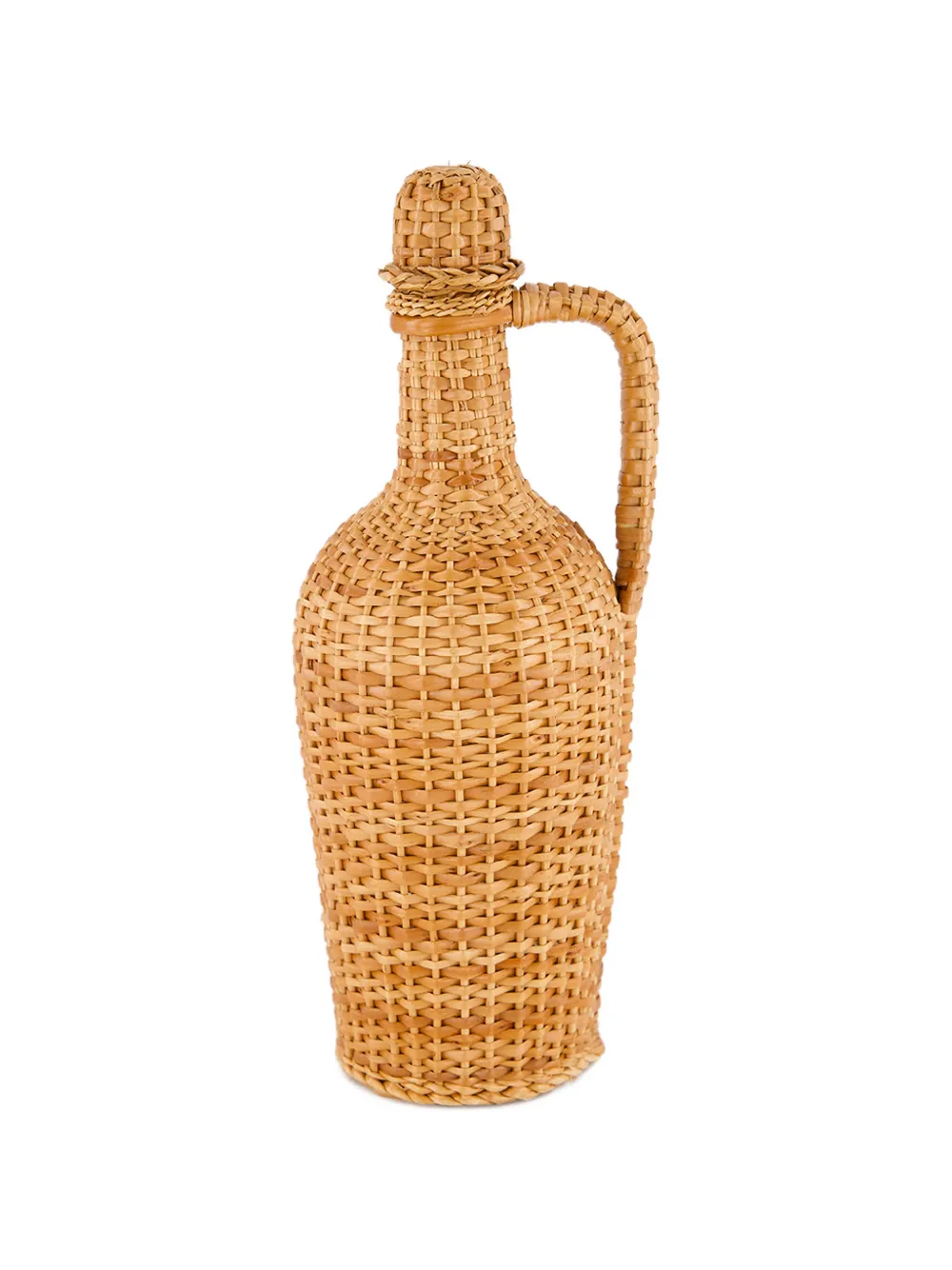HOUSE OF CAPRICORN wicker flask - Braun