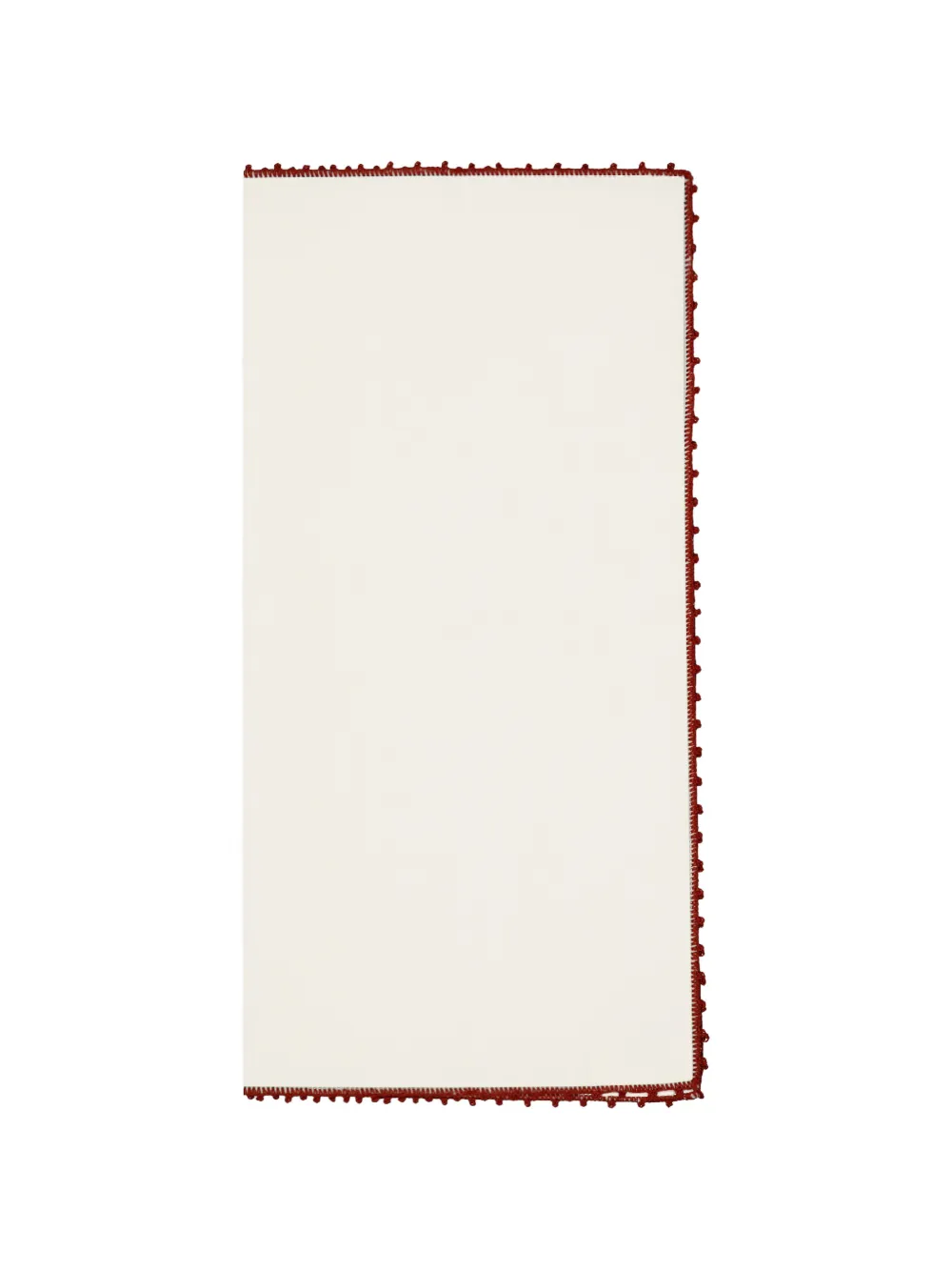 HOUSE OF CAPRICORN Teresa hand-embroidered napkin - Weiß