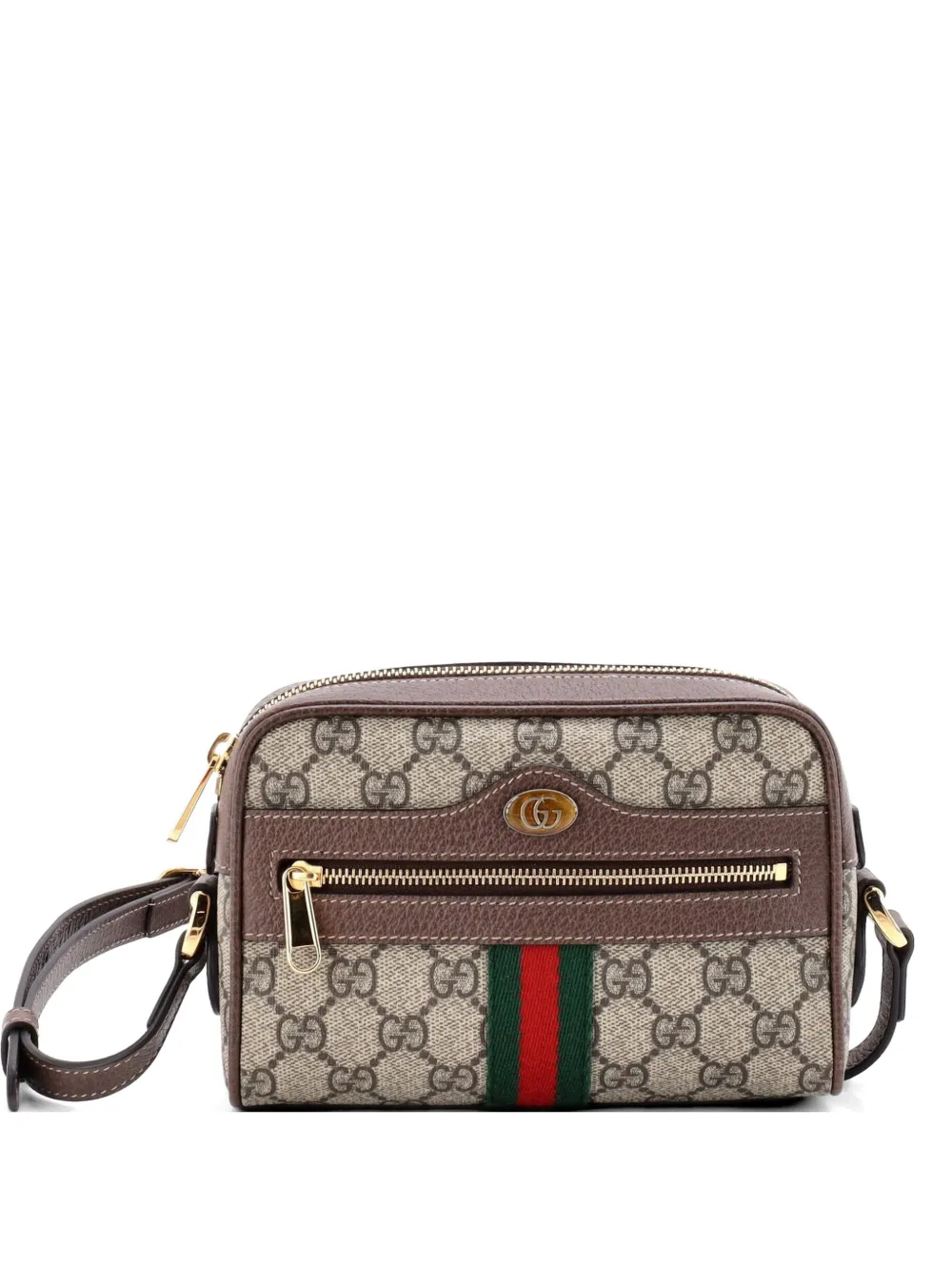Gucci Pre-Owned Ophidia Shoulder Bag GG Coated Canvas Mini crossbody bag - Marrone